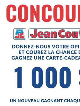 Concours Carte-Cadeau Jean Coutu de 1000$ à Gagner Concours Carte-Cadeau Jean Coutu de 1000$ à Gagner
